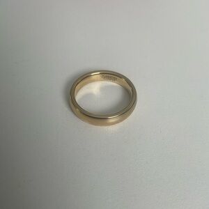 Gold Tungsten Carbide Ring